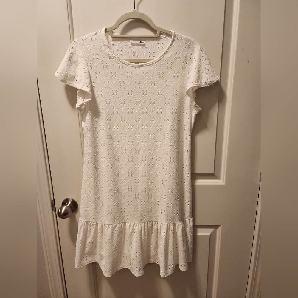 Mady & Nell White Eyelet Dress